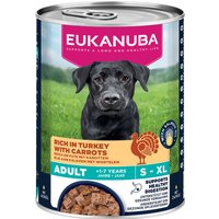 18x400g Adult Riche en Dinde et Carottes Eukanuba pour chien + 6 boîtes offertes !