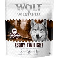 Wolf of Wilderness "Ebony Twilight" vildsvin & buffel - spannmålsfritt - 12 kg nytt recept