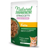 Natural Trainer Straccetti Kitten & Young strips i sås 28 x 70 g - Kyckling