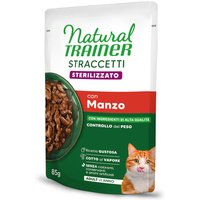 Natural Trainer Straccetti Adult Sterilised strips i sås 24 x 85 g - Nötkött