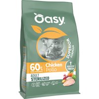 2x6kg Oasy Dry Cat Superior Adult Sterilized Poulet nourriture sèche pour chat