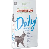 Lot économique : 2x12 kg Almo Nature Daily Sterilised Thon croquettes pour chat