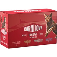 Carnilove Cat i portionspåse 12 x 85 g - Mixpack i sås (4 sorter)