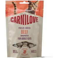 Lot économique : 4x 40 g Carnilove Cat Freeze Dried bœuf friandises pour chat