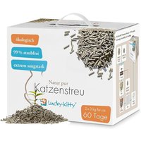 2x3 kg Lucky Kitty litière pour chat Nature Pure - Litière Sensible