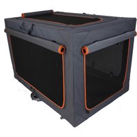 Alu Deluxe vikbar nylonbur - Storlek M: B 50,5 x T 76 x H 48 cm