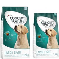 13.5kg Concept for Life Dry Dog Food - 12kg + 1.5kg Free! * - Large Light (12kg + 1.5kg Free!)