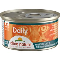 12x85g mousse au thon & poulet Almo Nature Daily Menu - Sachet pour chat