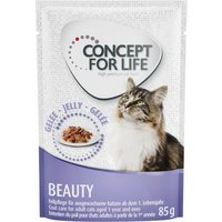 24x85g Beauty en sauce et en gelée Concept for Life - Nourriture pour Chat