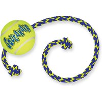 KONG SqueakAir Ball Jouet avec corde pour chien - taille M/L