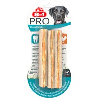 4x75g Pro Dental Bâtonnets torsadés Delights 8in1 Friandises pour chien