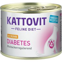12x185g Kattovit Diabète poulet - Pâtée pour chat