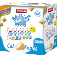 Blandpack: animonda Milkies knaperkuddar - 6 x 30 g (4 sorter)