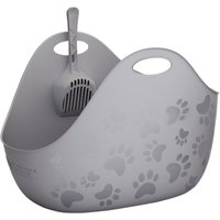 Bac à litière LitterLocker® LitterBox pour chat - gris