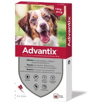 Advantix® pipetas para perros de 10 kg a 25 kg - 4 pipetas