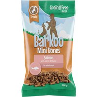 Lot Barkoo Mini Bones (semi-humide) - SANS CÉRÉALES pour chien - saumon, carottes, thym 4 x 200 g