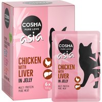 Cosma Asia portionspåsar 6 x 100 g - Kyckling & kycklinglever