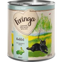 Feringa Single Meat Menus 6 x 800 g pour chat - lapin, panais, menthe à chat