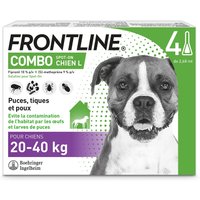 4 pipettes Combo Spot L on Frontline® Chien 20- 40kg