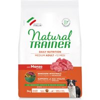 Natural Trainer Adult Medium med nötkött - 3 kg