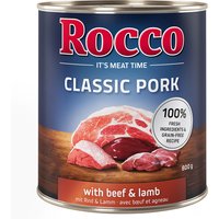 12x800g Rund & Lam Classic Pork Rocco Hondenvoer