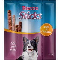 Multipack risparmio! Rocco Sticks 3 x 12 pz Snack per cani - Manzo & Pollo