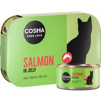 6x170g Cosma Original en gelée saumon - Pâtée pour chat