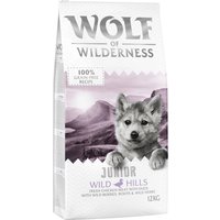 2x12kg Wolf of Wilderness Junior Wild Hills, canard - Croquettes pour chien