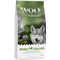 Lot Wolf of Wilderness "Elements" mono-protéine 2 x 12 kg - sans céréales - Untamed Grasslands, cheval