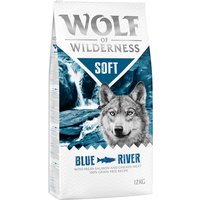 2x12kg Wolf of Wilderness Soft Blue River, saumon - Croquettes pour chien