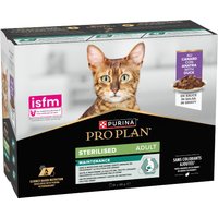 Purina Pro Plan Maintenance Sterilised Adult Cat Wet Food with Duck in Gravy 10x85g Pouches - 13139875 - Animed