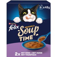 Felix Soup Time Original 6 x 48 g - Pack económico: seleção mista (3 x 6 x 48 g)