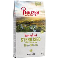 6.5kg Adult Sterilised dinde, poulet - sans céréales Purizon croquettes pour chat