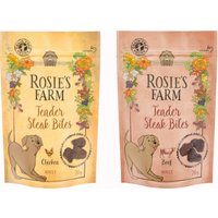 Provpack: Rosie's Farm Mini Snacks - Mini Steak Bites Adult 2 x 70 g: Kyckling + Nötkött