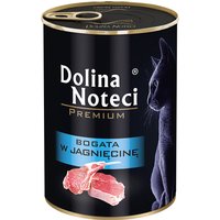 12x400g, Dolina Noteci Premium, riche en agneau, nourriture humide pour chats