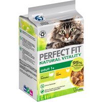 Perfect Fit Natural Vitality Adult 1+ - Kyckling & kalkon (6 x 50 g)