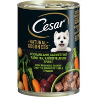 24x400g Cesar Natural Goodness agneau - Pâtée pour chien