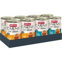 8x140mL Boisson Cat Drink lot mixte (poulet & thon) Animonda Carny - Friandises pour chat