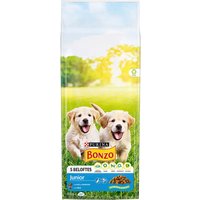 Multipack risparmio! 2 x PURINA Bonzo Crocchette per cane - 2 x 15 kg Junior Pollo e Verdure con Latte