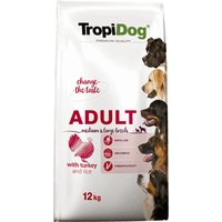 Tropidog Premium Adult Medium/Large med kalkon & ris - 12 kg