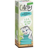 Lot Catessy Bouchées en sauce 56 x 85 g pour chat - saumon de l'Atlantique