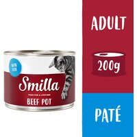 6x200g bœuf bœuf, poisson Smilla - Pâtée pour chat