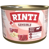 RINTI Sensible 6 x 185 g - Nötkött & ris
