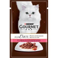 26x85g Gourmet À la Carte truite & légumes du jardin - Pâtée pour chat