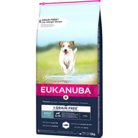 12kg Grain Free Adult Small / Medium Breed poisson de mer Eukanuba - Croquettes pour chien