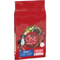 PURINA ONE Medium/Maxi Adult Nötkött & ris - 7 kg