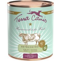 6x800g bœuf sans céréales Terra Canis - Nourriture pour chien