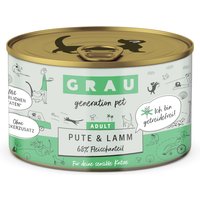 GRAU Adult Grain Free 6 x 200 g - Kalkon & lamm