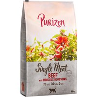 6.5kg Single Meat bœuf, fleurs d'hibiscus Purizon croquettes pour chat