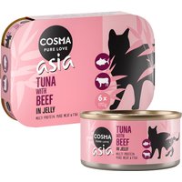 Cosma Asia i gelé 6 x 170 g - Tonfisk & nötkött